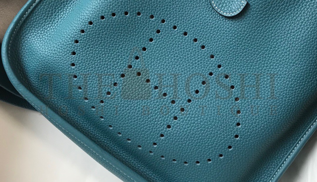 H**me5 Evelyne III 29 Bag In Blue Jean Clemence Leather Master Quality