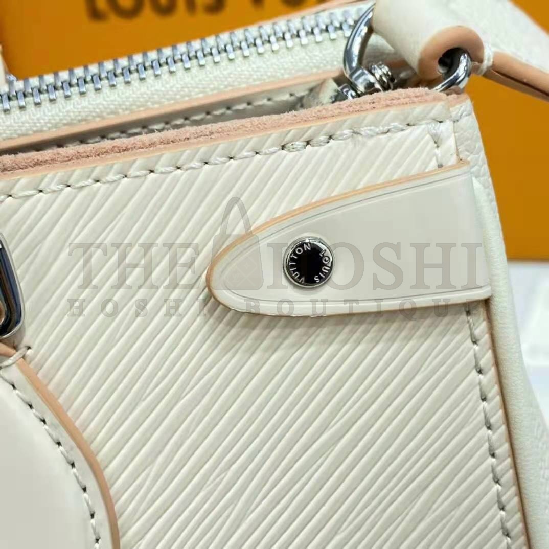 L0vis Vvtt0n LV Women Grenelle Tote MM Bag Galet Gray Epi Grained Cowhide Leather Master Quality