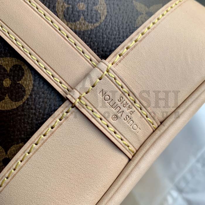 L0vis Vvtt0n LV Women Noé Bucket Bag Brown Monogram Coated Canvas Cowhide Leather Master Quality