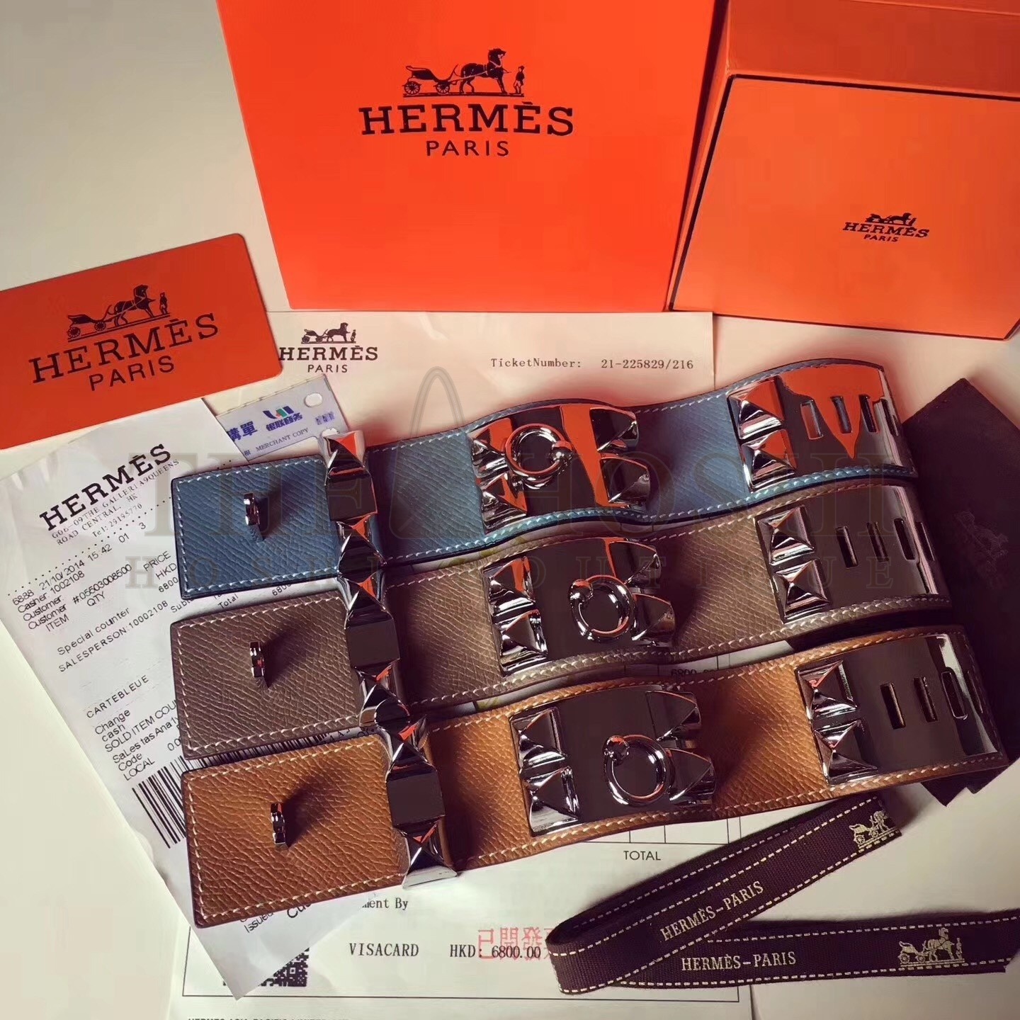 H**me5 Etoupe Epsom Collier de Chien Bracelet Size S Master Quality