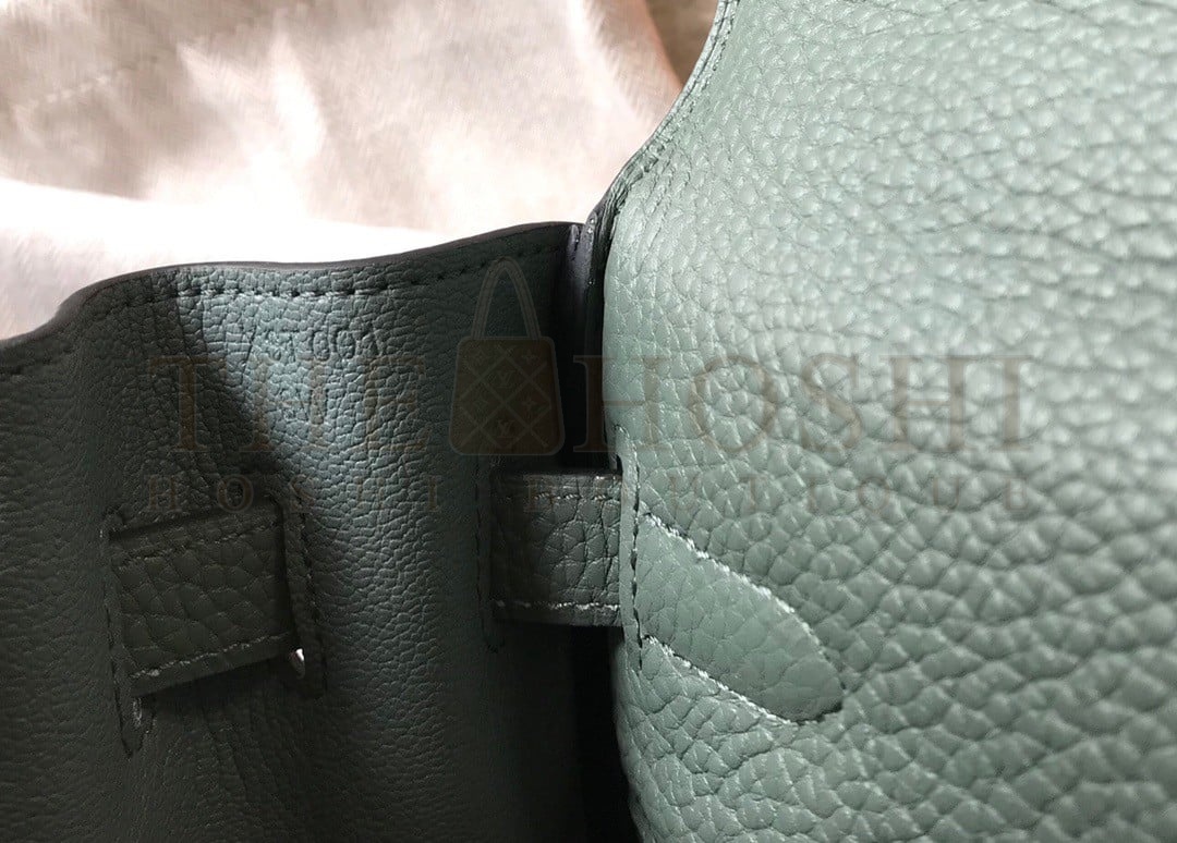 H**me5 Kelly 25cm Retourne Bag in Vert Amande Clemence Leather GHW Master Quality