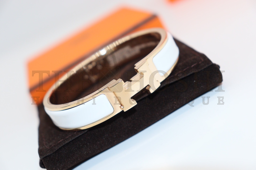 Fake H**me5 Bracelet, Clic H bracelet Dupe, White Enamel Bracelet, Three Color Master Quality