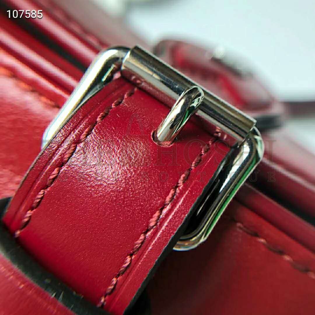 L0vis Vvtt0n LV Women Tambourin Handbag Smooth Calf Leather-Red Master Quality