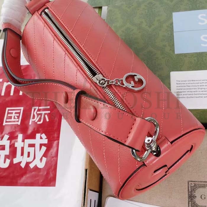 Gvc*1 Women GG Blondie Mini Shoulder Bag Round Interlocking G Pink Leather Master Quality