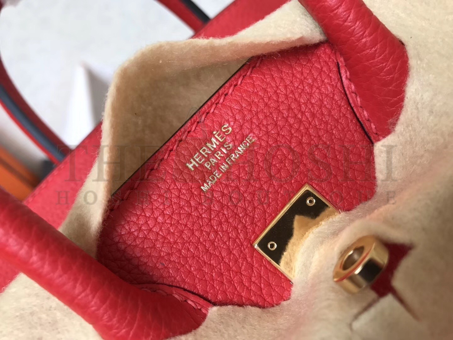 H**me5 Red Birkin 25cm Clemence Handmade Bag Master Quality