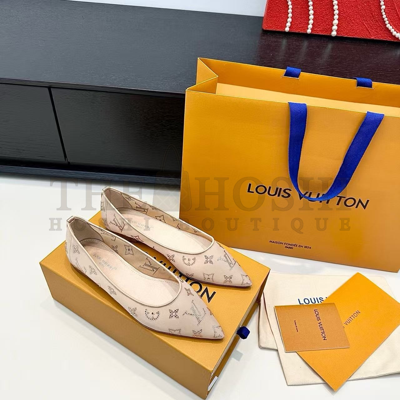 L0vis Vvtt0n LV Gala Monogram Mesh Crystal Heels 290430 Apricot 7.5cm/9.5cm Master Quality