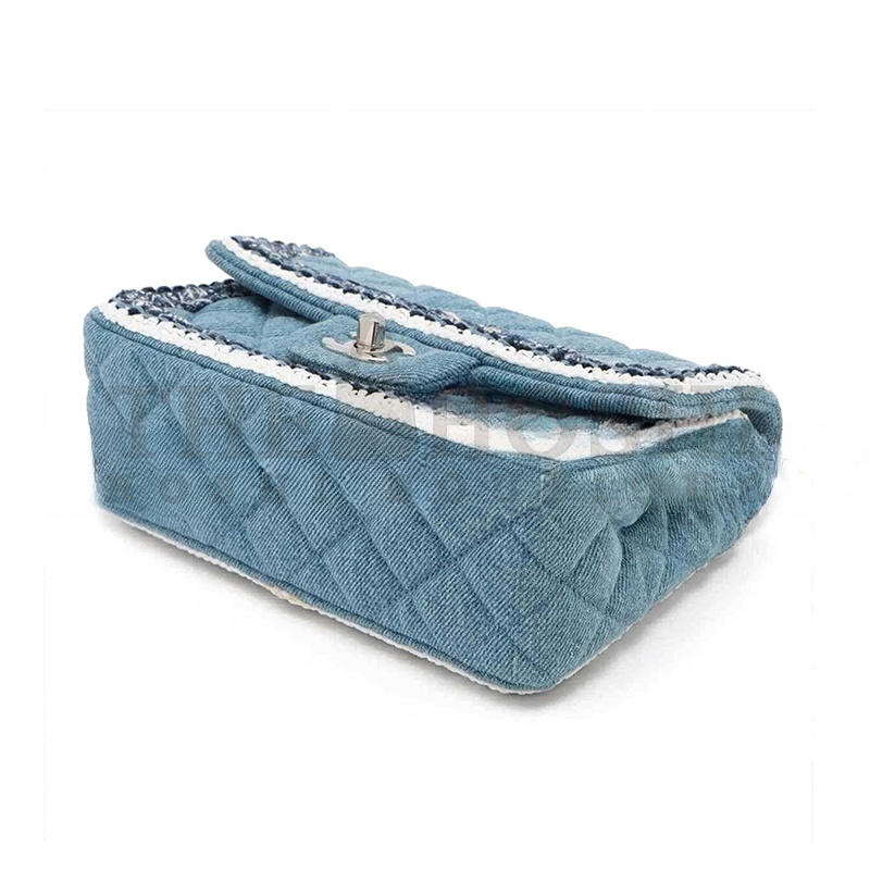 Ch**el DENIM QUILTED SHOULDER BAG 239360 (20*12.4*7.1cm) Master Quality