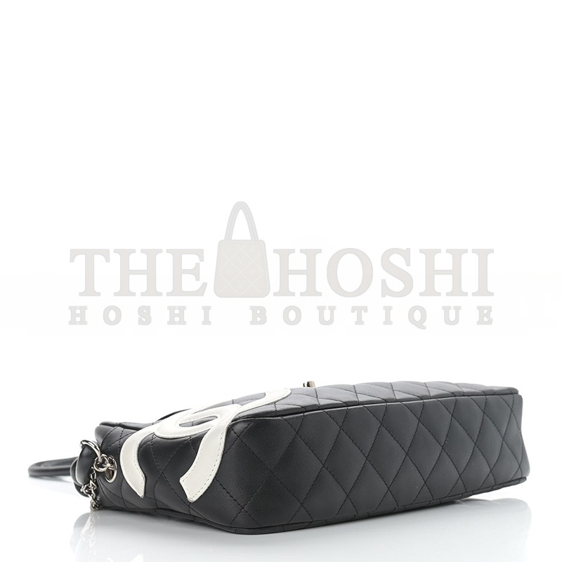 Ch**el CALFSKIN QUILTED CAMBON CAMERA BAG BLACK 928405 (27*16.5*6cm) Master Quality