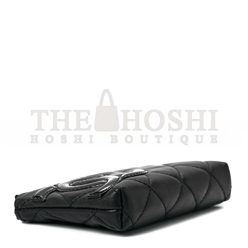 Ch**el CAMBON KEY POUCH BLACK 1259291 (13*8*3cm) Master Quality