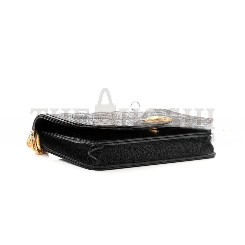 Ch**el CAVIAR QUILTED BOY CLUTCH WITH CHAIN BLACK AP2205 (15*10*3.5cm) Master Quality
