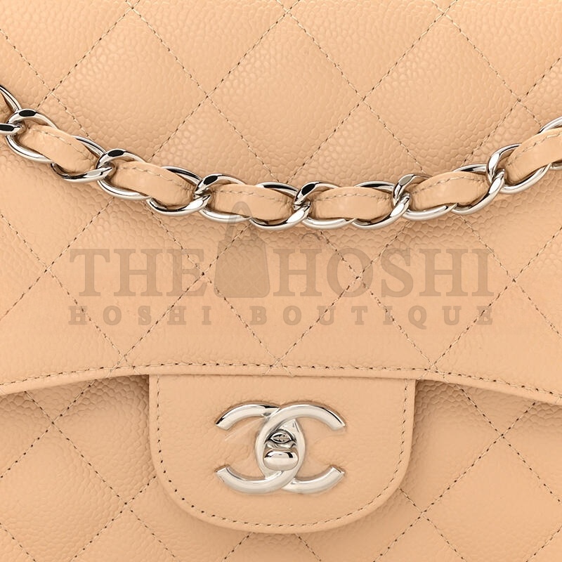 Ch**el CAVIAR QUILTED JUMBO DOUBLE FLAP 1153723 (30*19*9cm) Master Quality
