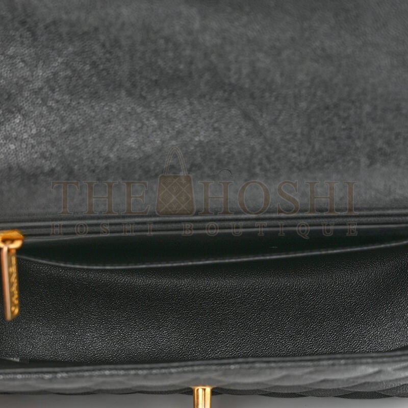 Ch**el CAVIAR QUILTED MINI TOP HANDLE FLAP 1224315 (20*12*7cm) Master Quality