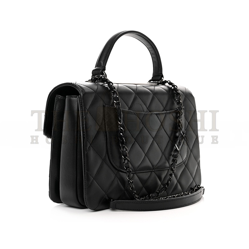 Ch**el MEDIUM TRENDY CC FLAP DUAL HANDLE BAG 1401327 (30*18*11cm) Master Quality