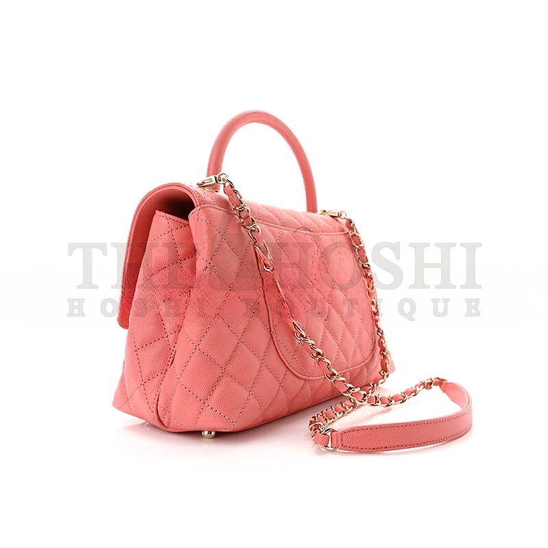 Ch**el CAVIAR QUILTED SMALL COCO HANDLE FLAP 1177715 (25*15*8cm) Master Quality