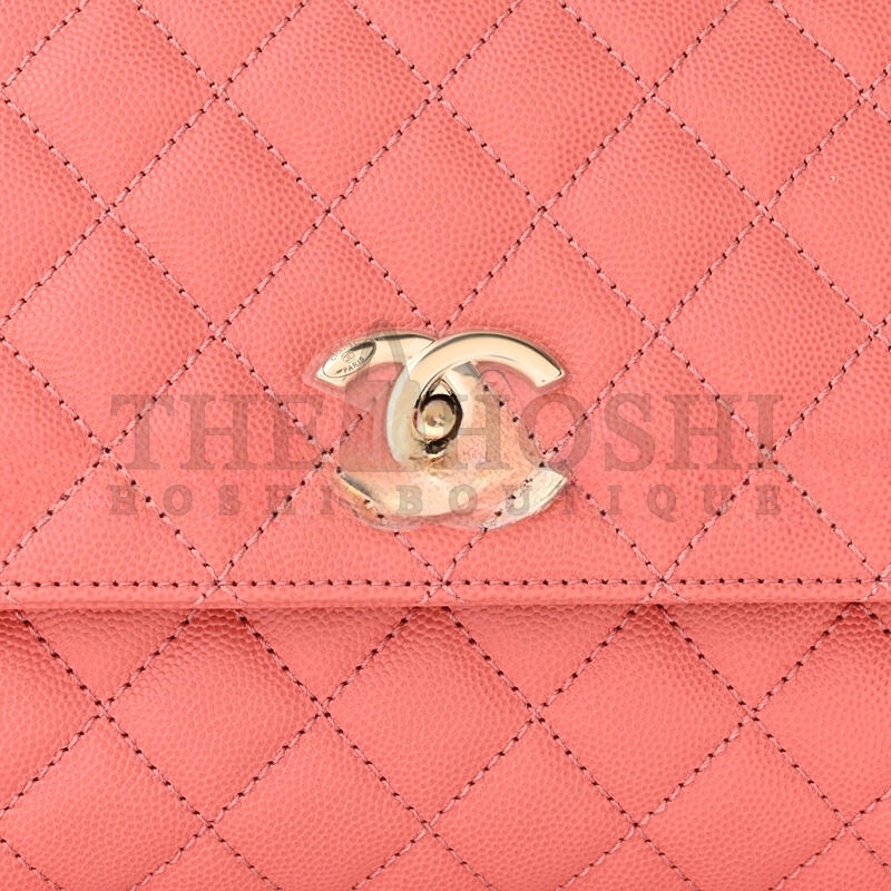 Ch**el CAVIAR QUILTED SMALL COCO HANDLE FLAP 1177715 (25*15*8cm) Master Quality