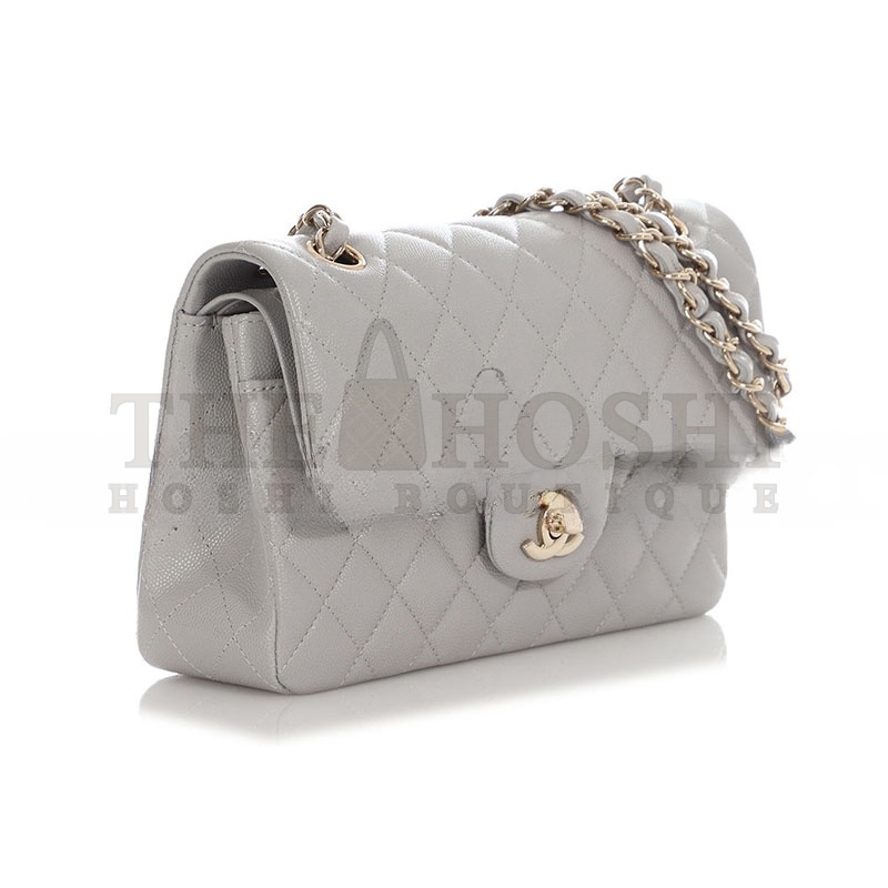 Ch**el CAVIAR QUILTED SMALL CLASSIC DOUBLE FLAP 1302411 (23*14*6cm) Master Quality