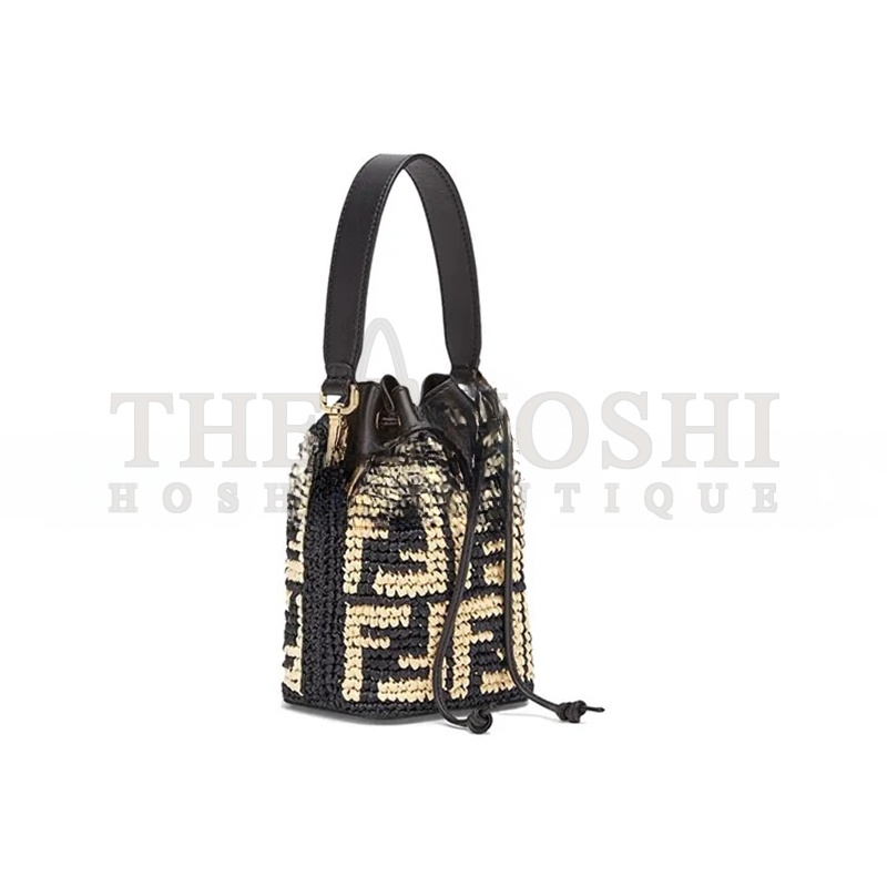 F**di MINI MON TRESOR LOGO BUCKET BAG ANEMONE 8BS010AD6JF0VQJ (18*12*10cm) Master Quality