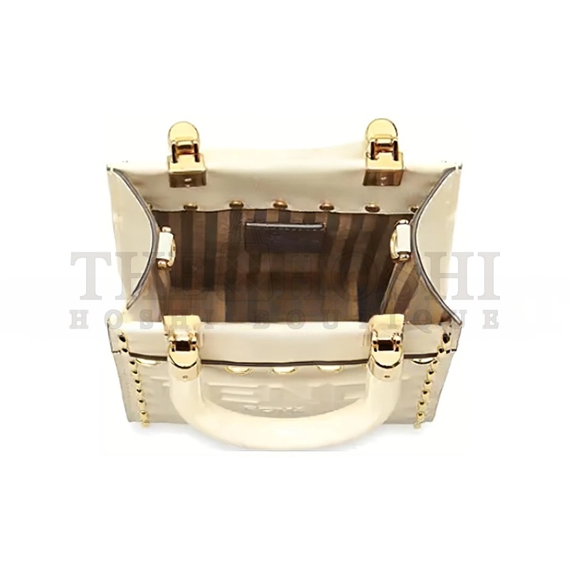 F**di SUNSHINE MINI TOTE SHOULDER CROSSBODY BAG 8BS051AHN3F1FIR (18*13*6.5cm) Master Quality
