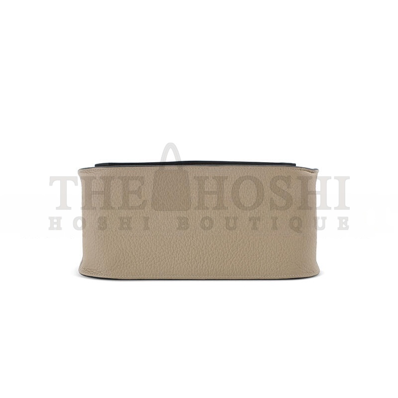 H**me5 A GRIS TOURTERELLE CLÉMENCE LEATHER JYPSIÈRE 28 WITH PALLADIUM HARDWARE (28*22*12cm) Master Quality