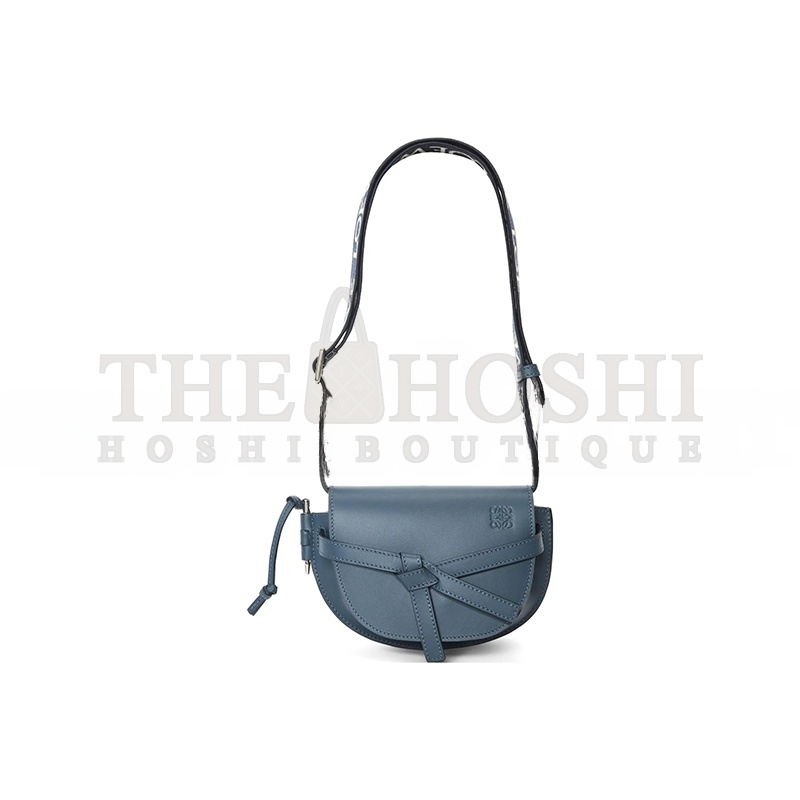 L0ew* MINI GATE DUAL BAG IN SOFT CALFSKIN AND JACQUARD A650N46X13-6901 (21*12.5*9.5cm) Master Quality
