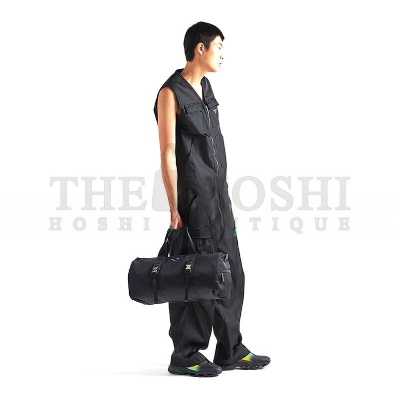 Pra*a RE-NYLON AND SAFFIANO LEATHER DUFFLE BAG 2VC015 (50*27*27cm) Master Quality
