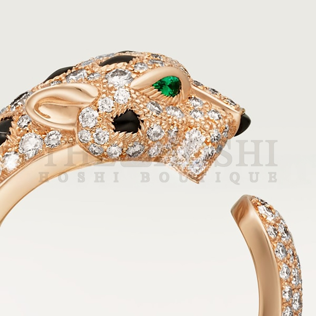 Ca*t1er PANTHÈRE ROSE GOLD DE Ca*t1er RING N4804900 Master Quality