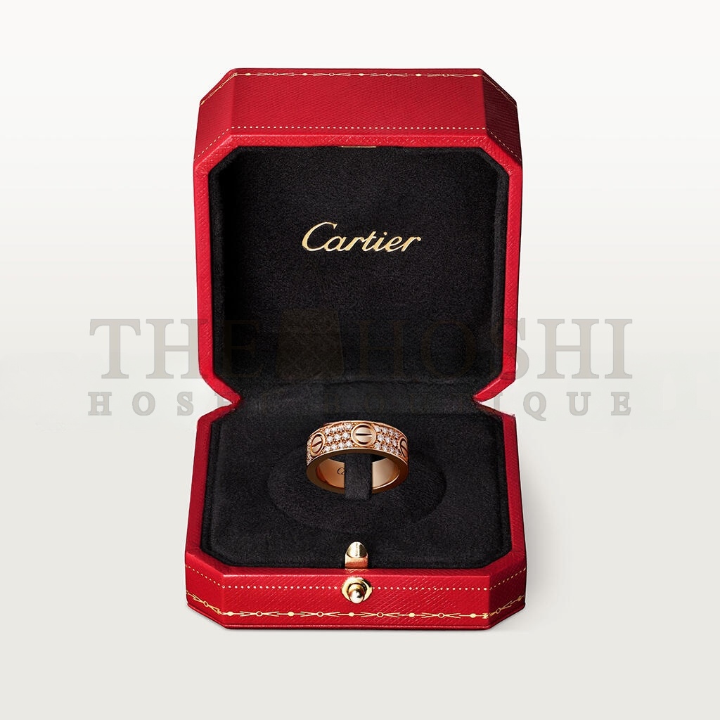 Ca*t1er LOVE RING, D1am0nd-PAVED B4087600 Master Quality