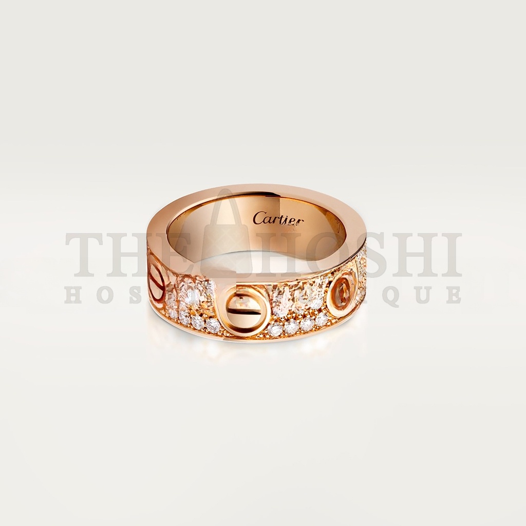 Ca*t1er LOVE RING, D1am0nd-PAVED B4087600 Master Quality