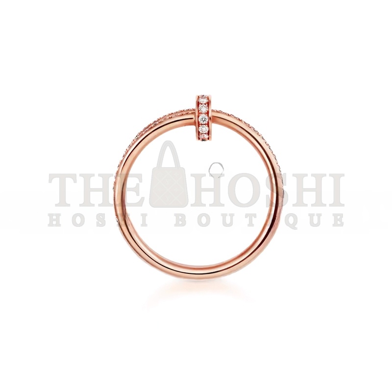 Ca*t1er JUSTE UN CLOU RING, DOUBLE, SEMI-PAVED B4210900 Master Quality