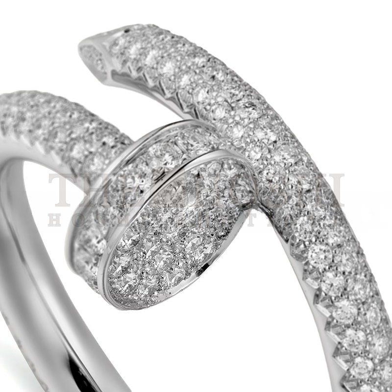 Ca*t1er JUSTE UN CLOU RING, CLASSIC MODEL, PAVED N4748700 Master Quality
