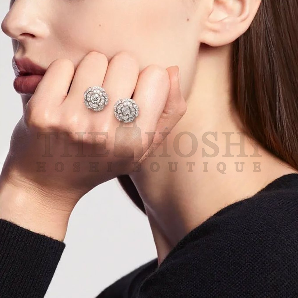 Ch**el BOUTON DE CAMÉLIA RING J11810 Master Quality