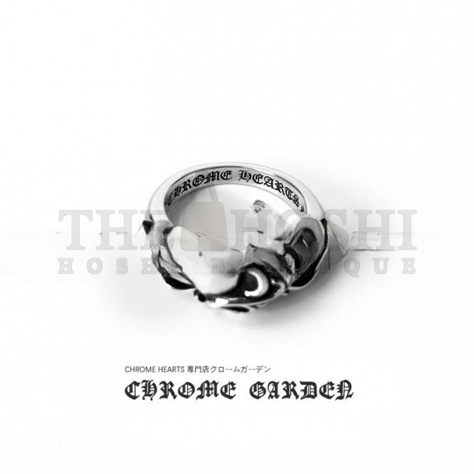 Ch*0me He**ts FLORAL CROSS HEART RING Master Quality