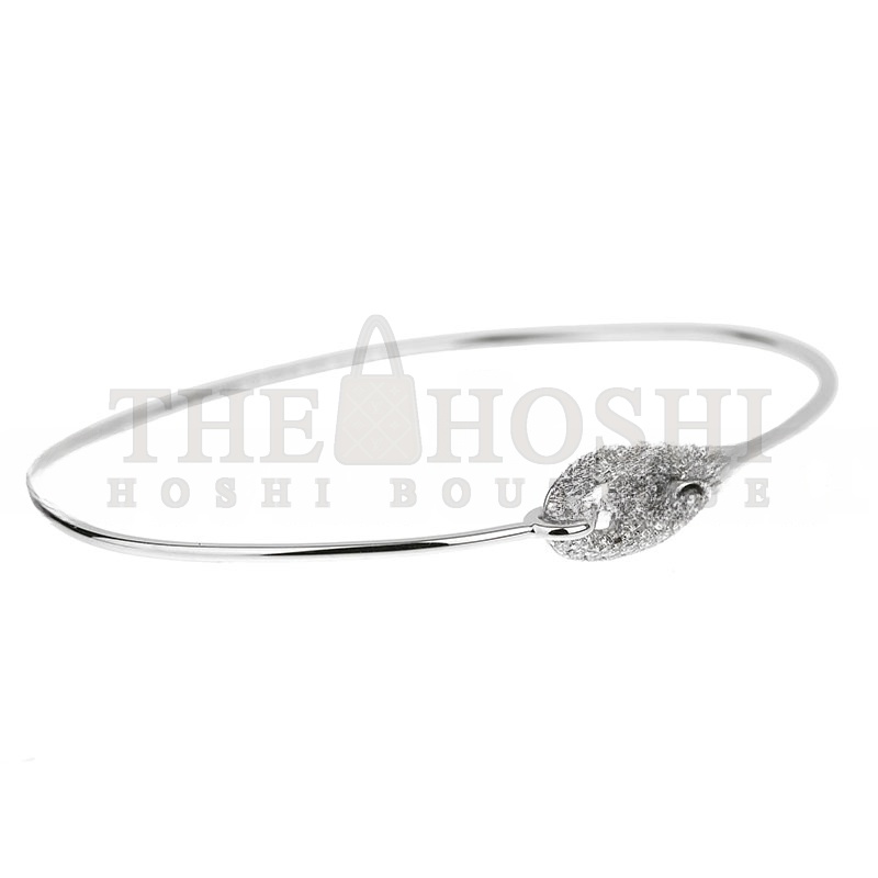 H**me5 FARANDOLE WHITE GOLD D1am0nd LARGE BANGLE BRACELET 18K Master Quality