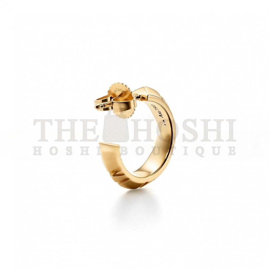 T*f*ny&CO.ATLAS® X HOOP EARRINGS IN YELLOW GOLD, SMALL 67786181 Master Quality