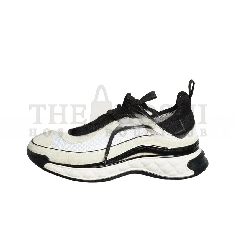 Ch**el SNEAKERS FABRIC & SUEDE CALFSKIN WHITE G39070 Y56144 0Q241 Master Quality